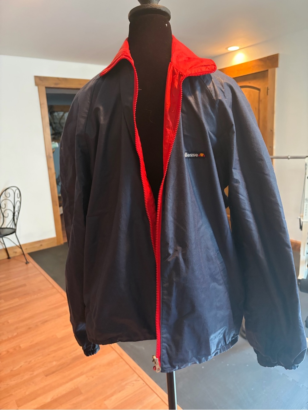 ellesse womensReversible Navy & Red Windbreaker Jacket